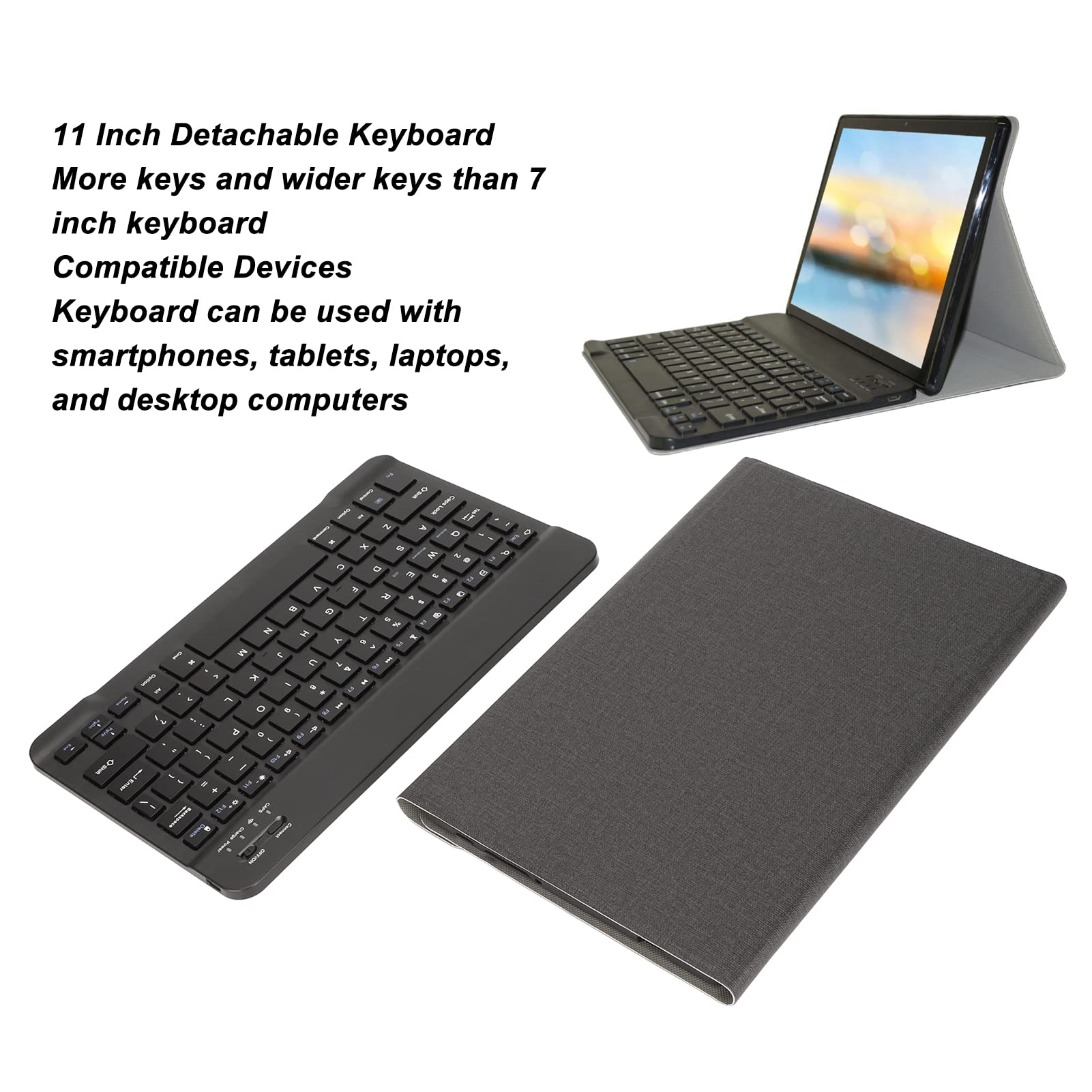 Amazon | キーボードケース、タブレット保護カバー、取り外し可能な